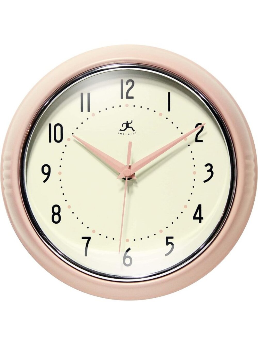 Retro 9-Inch Silent Sweep Wall Clock - Non-Ticking Mid Century Home Decor